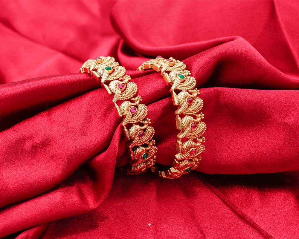 Antique Peacock Bangles
