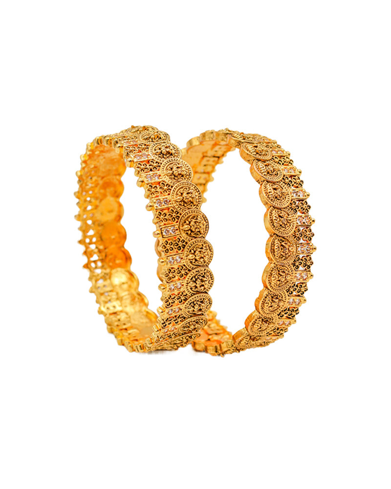 Antique Coin Lakshmi Bangle Set