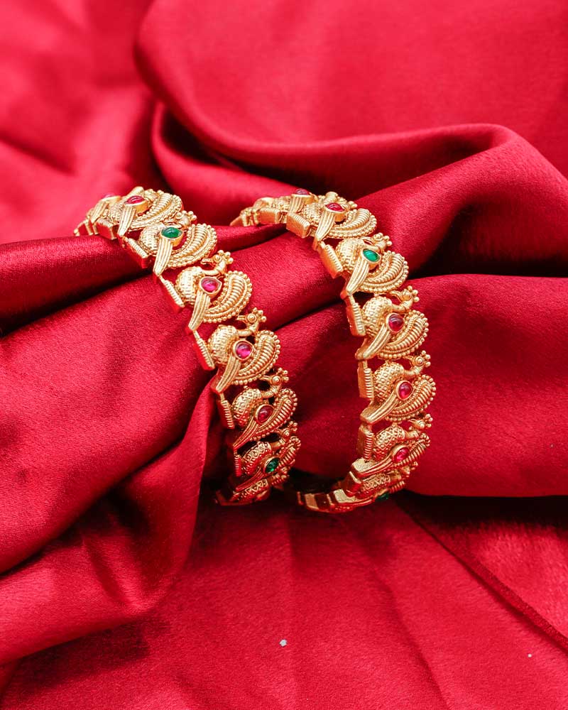 Antique Peacock Bangles