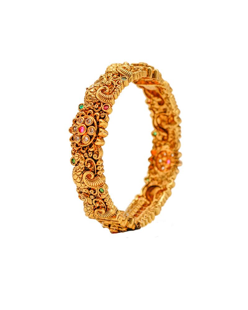 Traditional Stone-Studded Bangle.