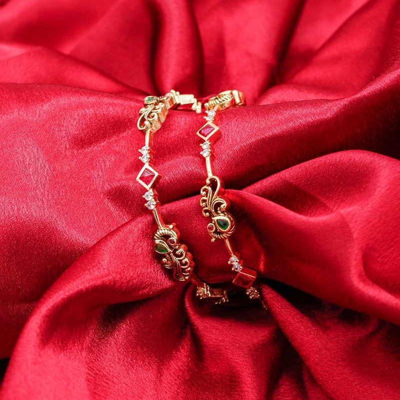 Peacock Style Bangles.