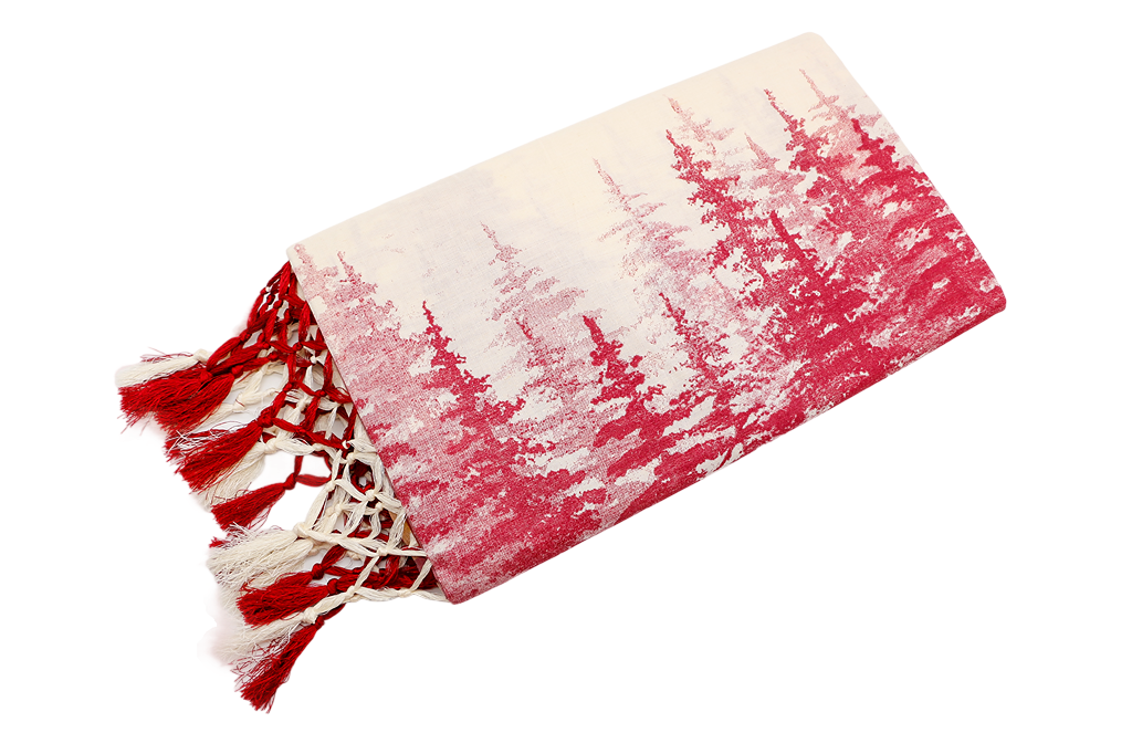 Tie & Dye Kerala Style Cotton Kasavu Saree.(Maroon)
