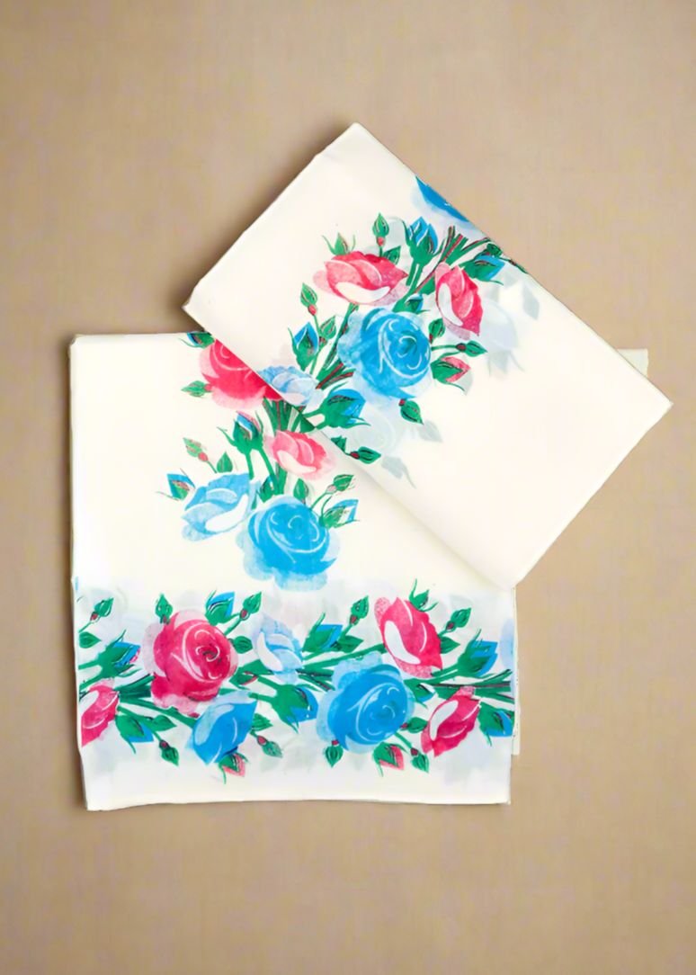 Floral Designer Kerala Cotton Set Mundu