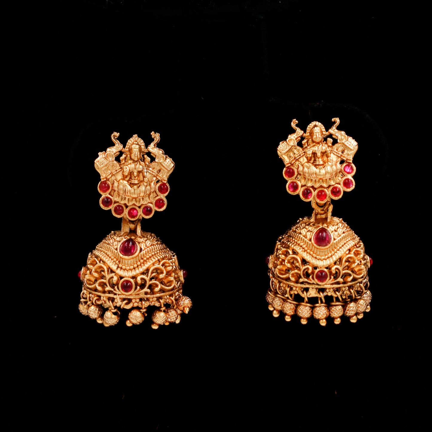 Lakshmi Dollar Necklace (Red)