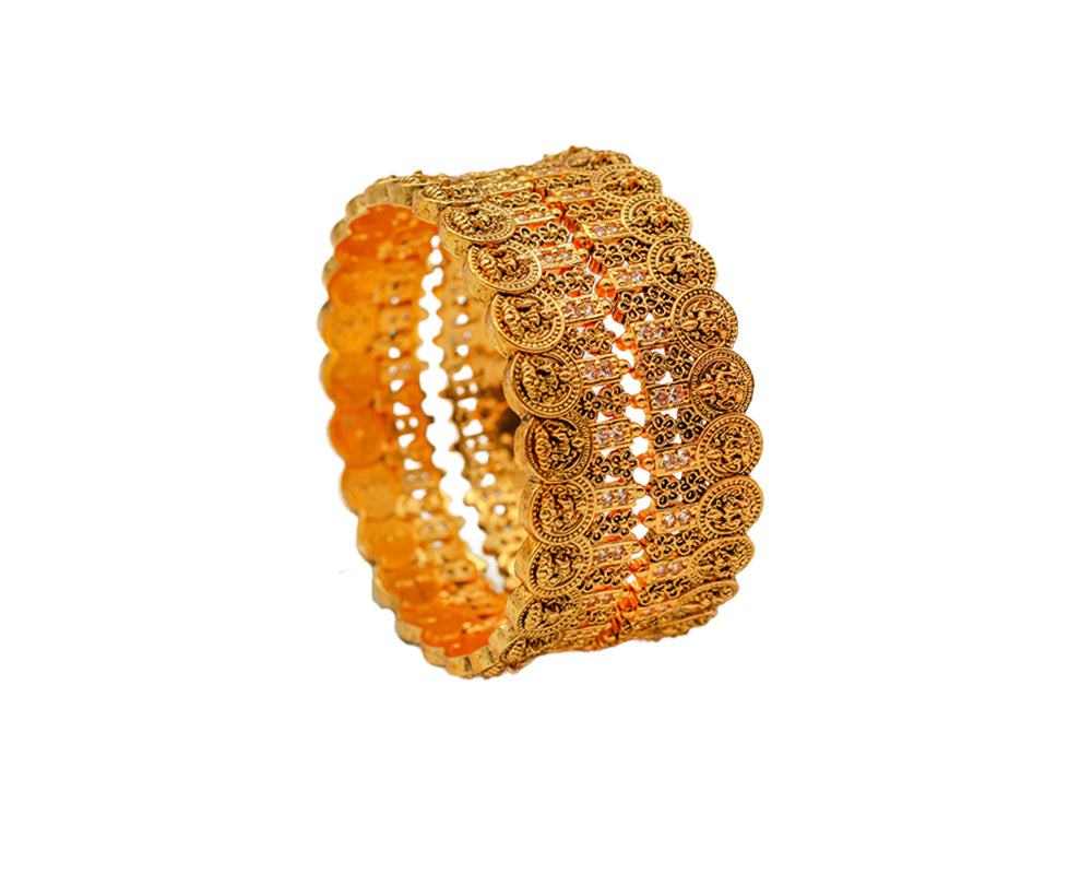 Antique Coin Lakshmi Bangle Set