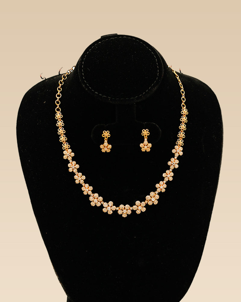 Floral AD Necklace set