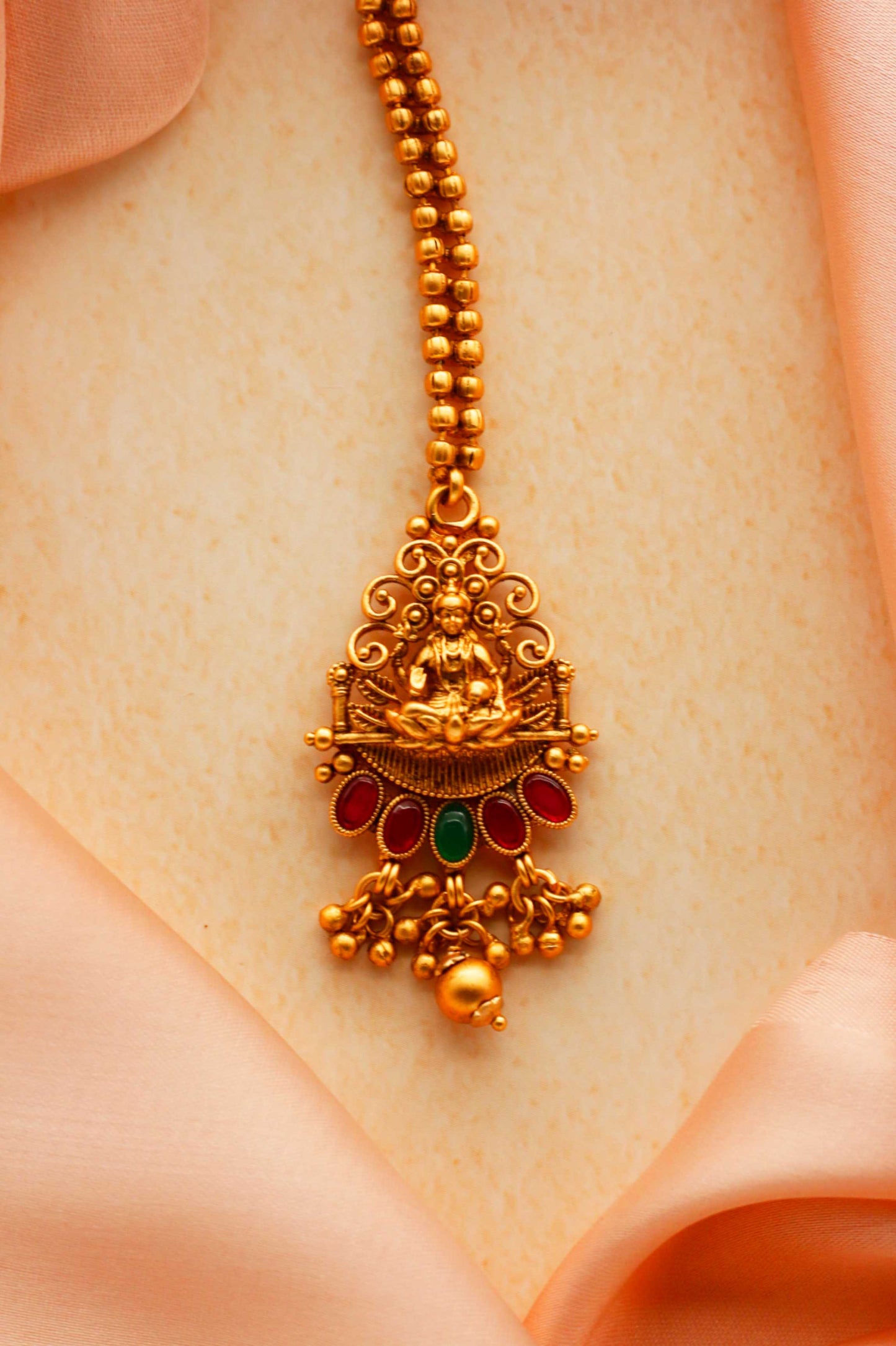 Lakshmi Kempstone Maang Tikka