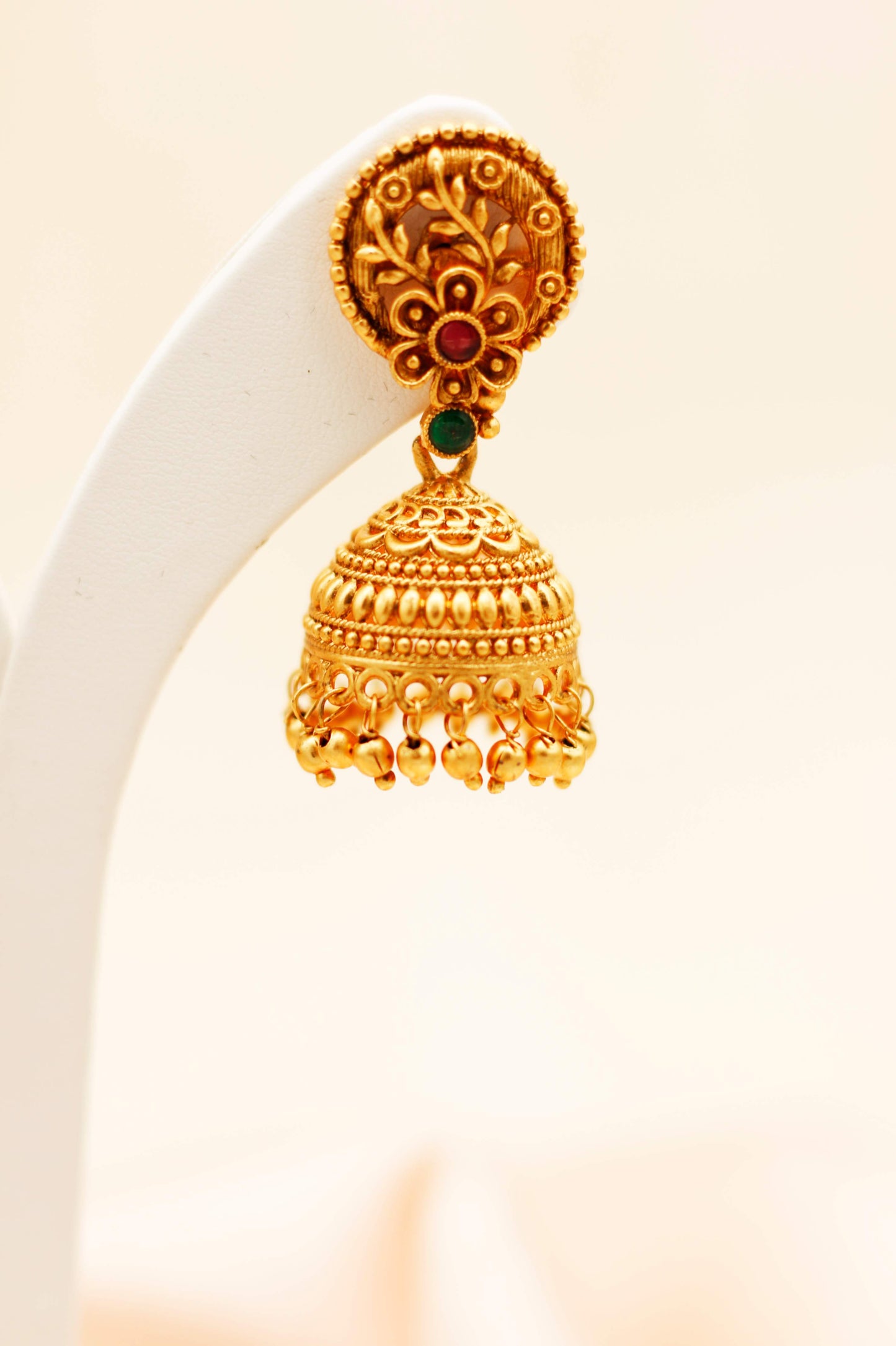Floral Jhumka Set