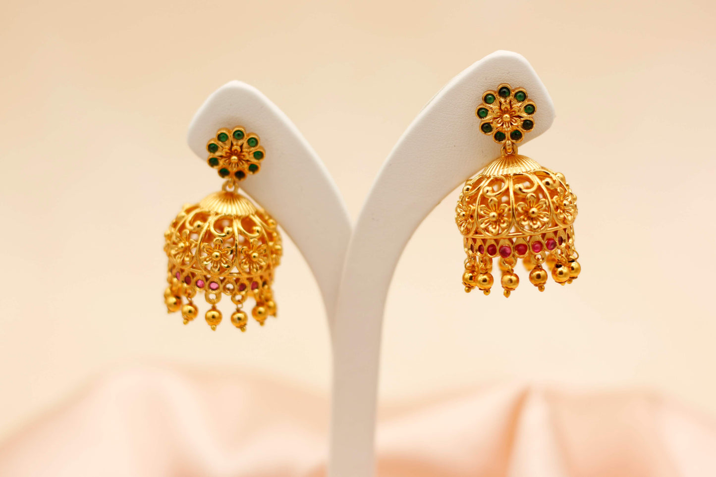 Antique Floral Jhumka