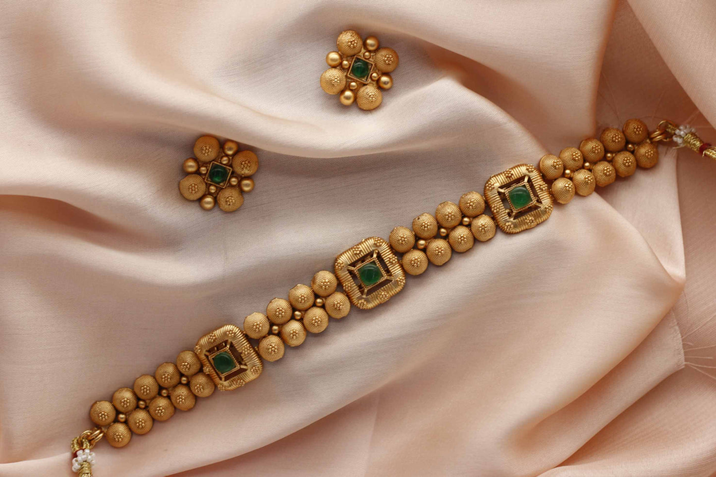 Green Monalisa Sufi Choker Set