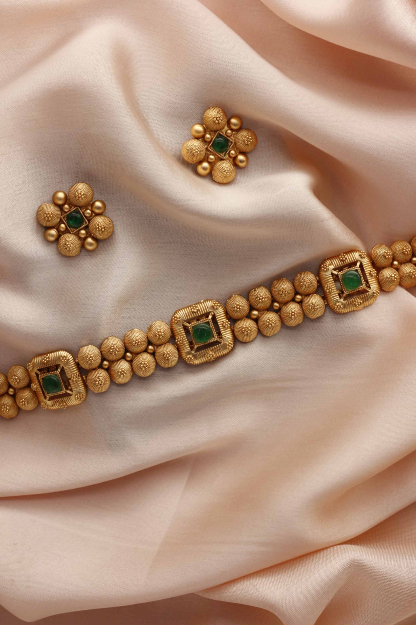 Green Monalisa Sufi Choker Set