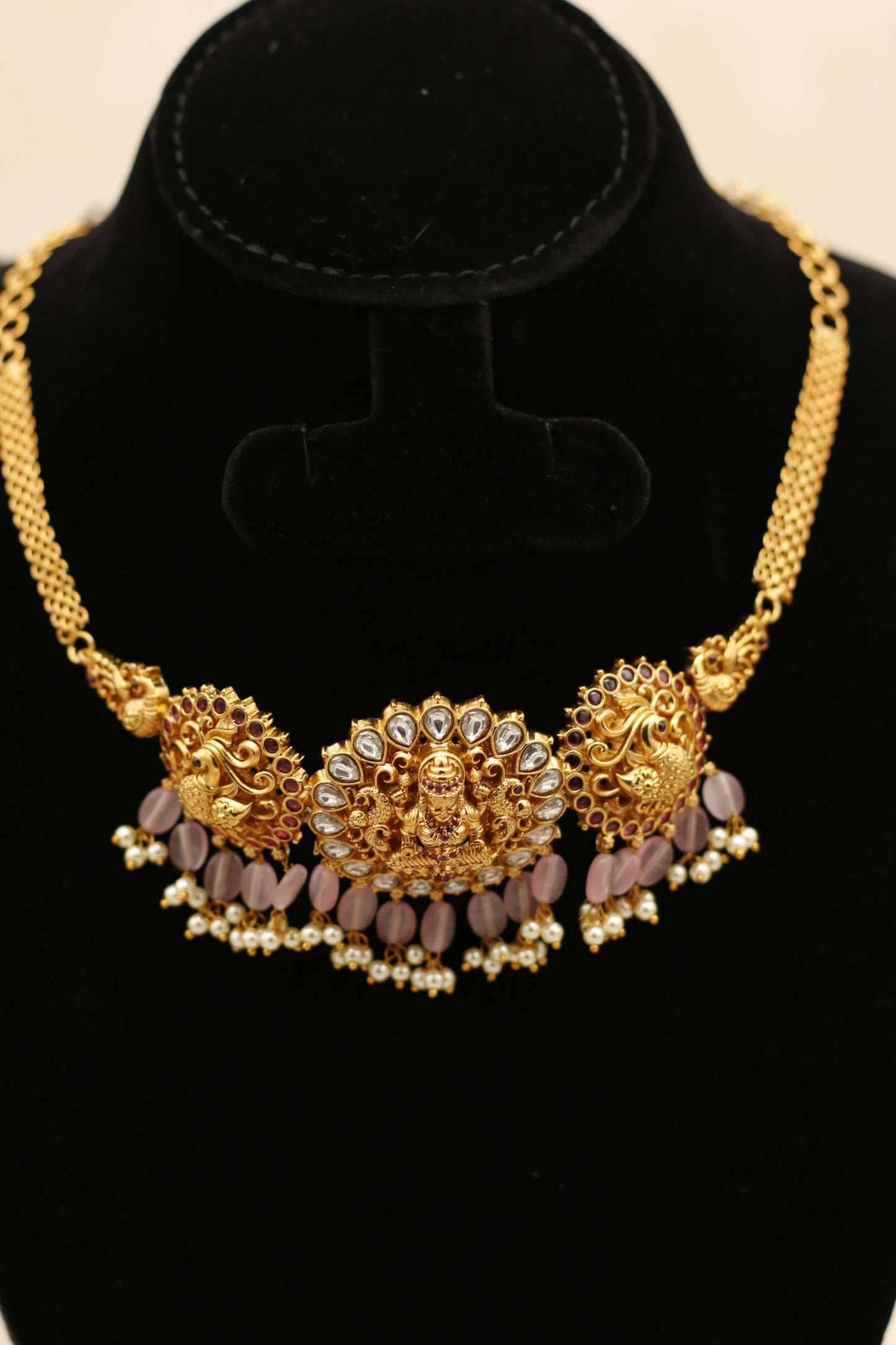Ruby Lakshmi & Kemp Peacock Choker Set